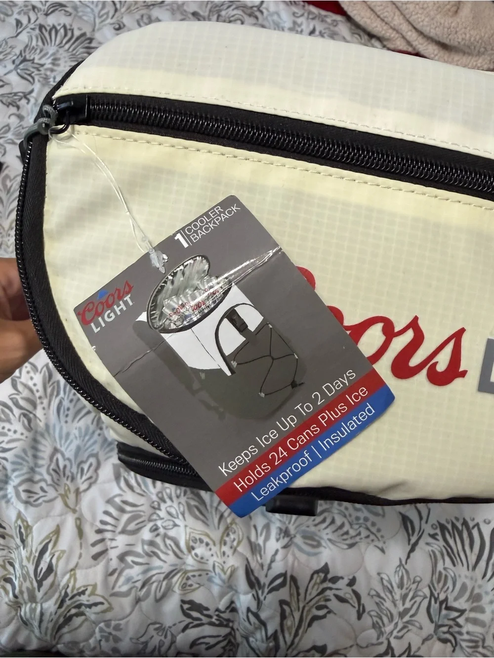 Coors Light Insulated Cooler Backpack NWT